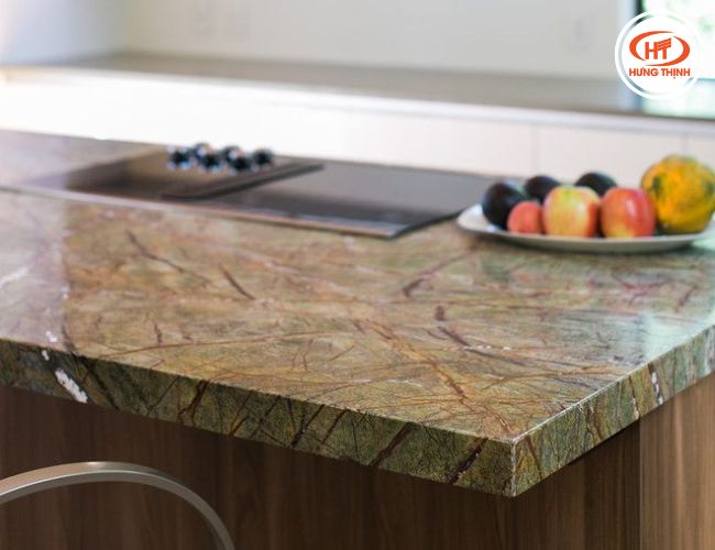 Độ dày đá 2.0cm ở mức tiêu chuẩn cho đá ốp bàn bếp. 