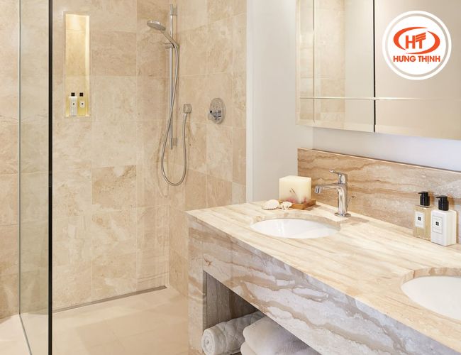 Đá Marble có độ chống ngấm nước ở mức trung bình. 
