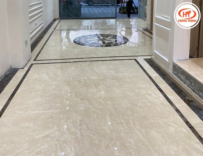 Sử dụng đá Marble cho không gian tạo ấn tượng thị giác tốt.
