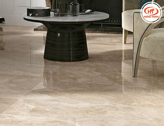 Mặt đá Marble Oman hoa to lát sàn bóng đẹp thể hiện sự sang trọng