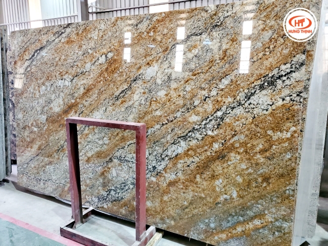 Đá hoa cương Amani Gold cao cấp tại kho Hưng Thịnh