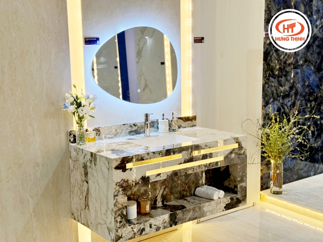 Sản phẩm đá nung kết cao cấp lên thành phẩm của Royal Sintered Stone