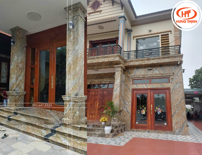 Mặt tiền dân dụng ốp đá Granite Amani Gold