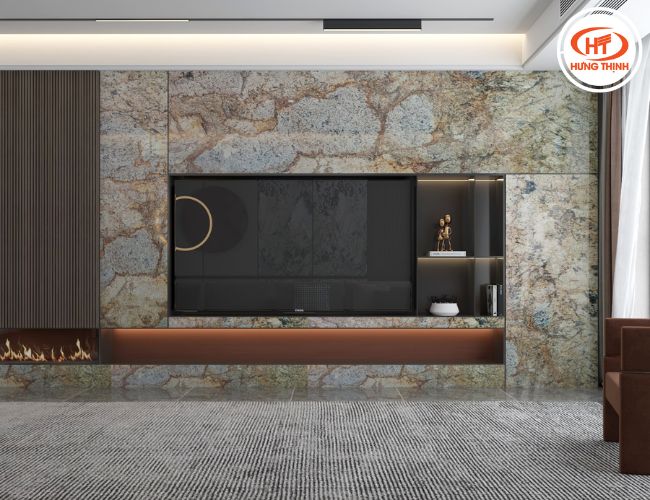 Đá hoa cương Amazonia sẽ nổi bật trong không gian đơn giản.