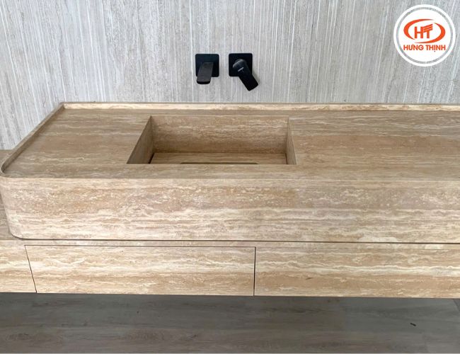 Đặc tính vật lý nổi bật của đá cẩm thạch Cream Travertine.