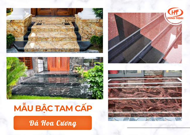 bậc tam cấp đá hoa cương
