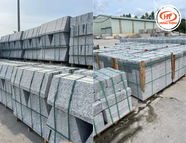 Đá Granite trắng suối lau được gia công theo kích thước từng hạng mục