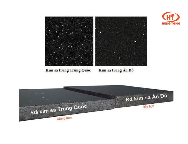 Sự khác nhau giữa 2 loại đá Kim Sa Trung Quốc và Ấn Độ