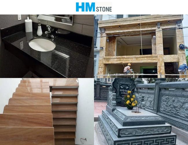 Kho đá Hoàng Minh Stone thi công đa dạng các hạng mục đá, từ nội thất đến ngoại thất. 