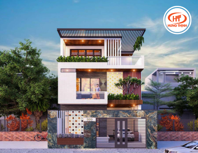 Tham khảo mẫu đá Granite Golden Ocean ốp mặt tiền nhà phố