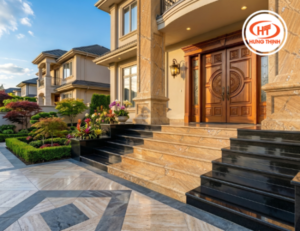 Mặt tiền ốp Granite India Gold – nâng tầm đẳng cấp