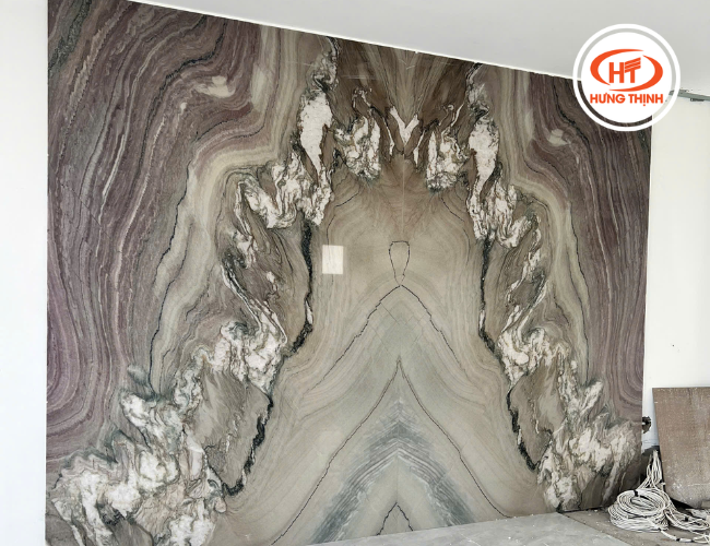 Chi tiết màu sắc nổi bật tranh đá Thạch Anh Jupiter