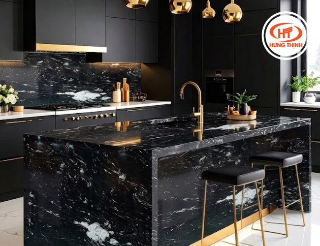 Kích thước và độ dày tấm đá cũng ảnh hưởng trực tiếp đến giá đá Hoa Cương mặt bếp
