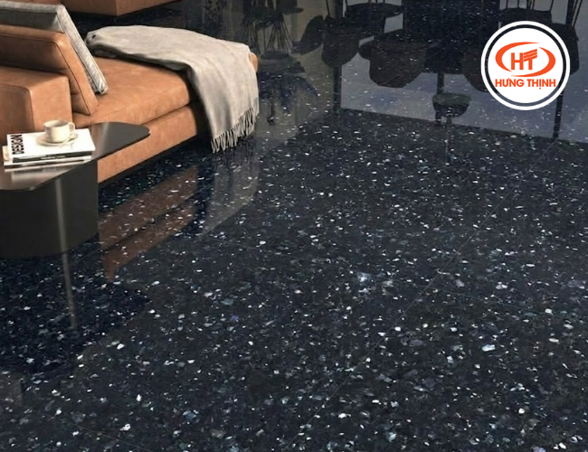Đá Granite Xà Cừ Hoàng Gia lát sàn nổi bật không gian phòng khách