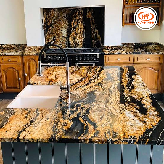 Thực Tế Đá Bếp Granite Black Taurus (4)