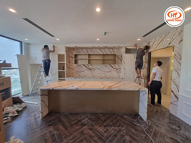 Chỉ nên sử dụng đá Marble cho khu vực bếp khô