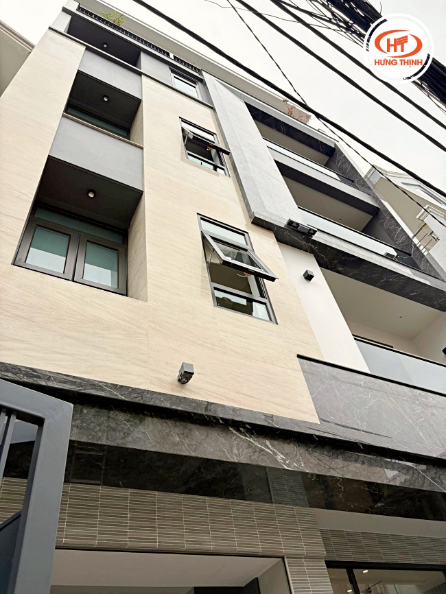 Hình ảnh công trình mặt tiền ốp đá Marble Vân Gỗ Cát