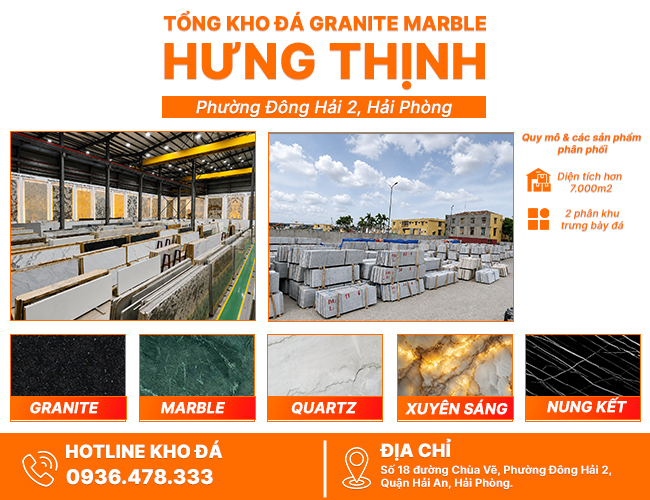 Tổng kho đá Hưng Thịnh Hải Phòng