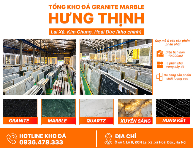 Tổng kho đá granite marble Hưng Thịnh Hà Nội