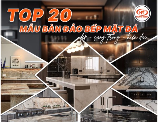 Top 20 mẫu bàn đảo bếp mặt đá đẹp