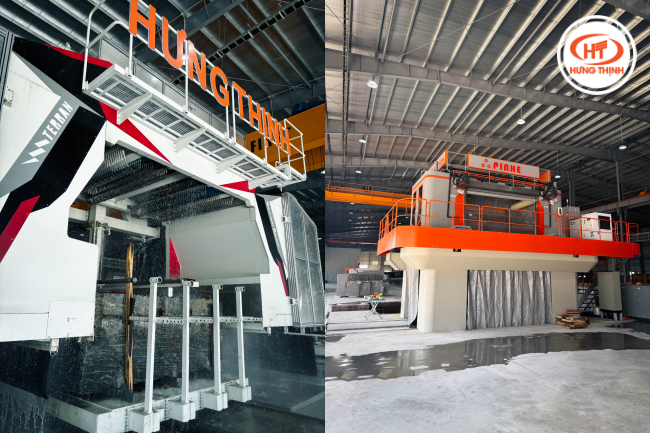Nhà máy chế biến đá Hưng Thịnh Hải Phòng trở thành điểm sáng trong ngành đá ốp lát nhờ ứng dụng AI của Pinhe Gulfstream cùng sức mạnh xẻ đá khối TEBON 86